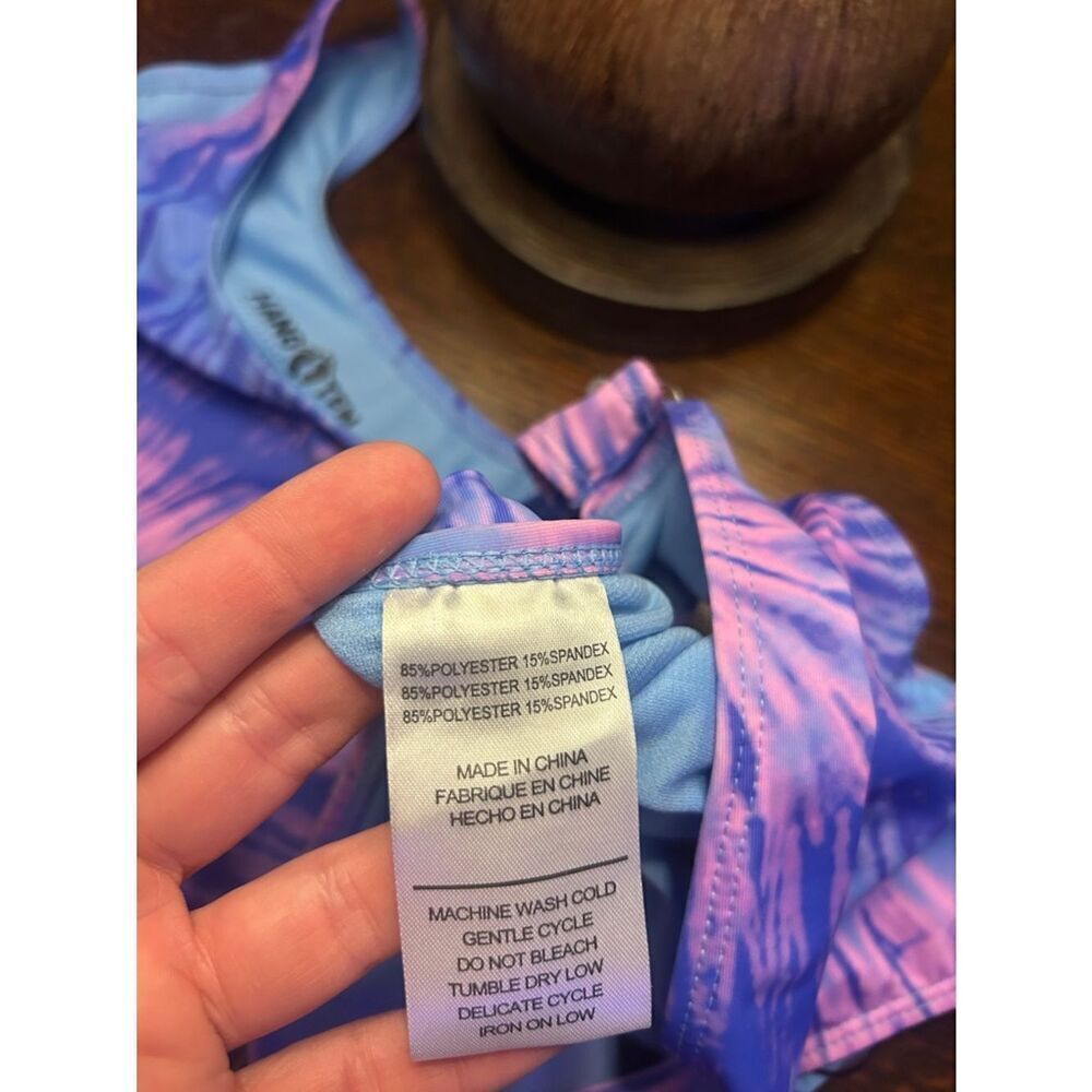 Hang Ten Girls Purple and Pink Tie-Dye Bikini Set - Picture 7 of 7